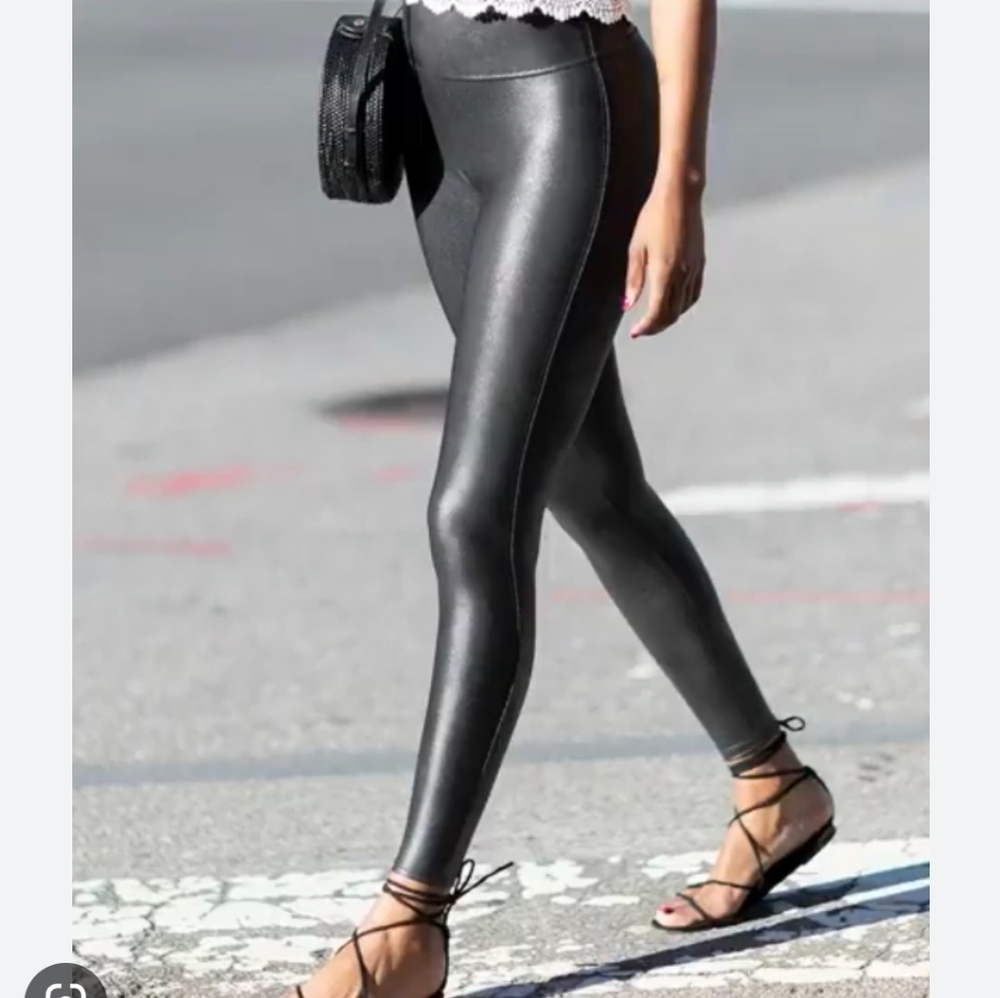 Spanx faux leather leggings